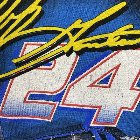 Vtg Chase T Shirt Size XL Black Jeff Gordon 24 Pepsi Right On Track Double Sided - Picture 5 of 16